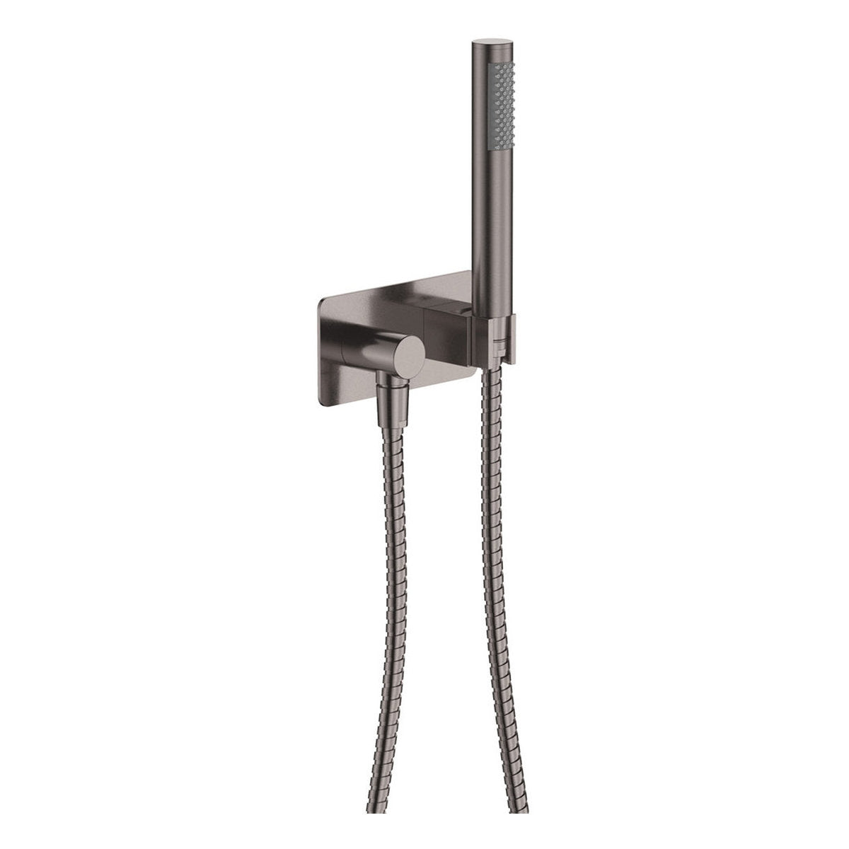 Fienza Isabella Hand Shower, Rectangular Plate, Gun Metal