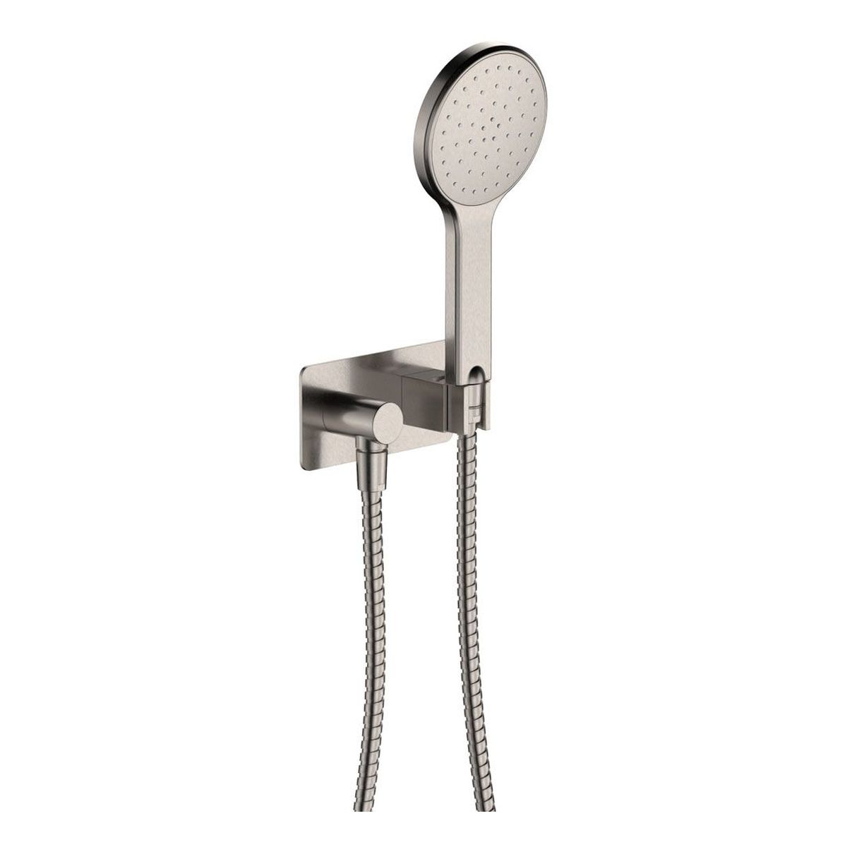 Kaya Hand Shower, Rectangular Plate, Brushed Nickel