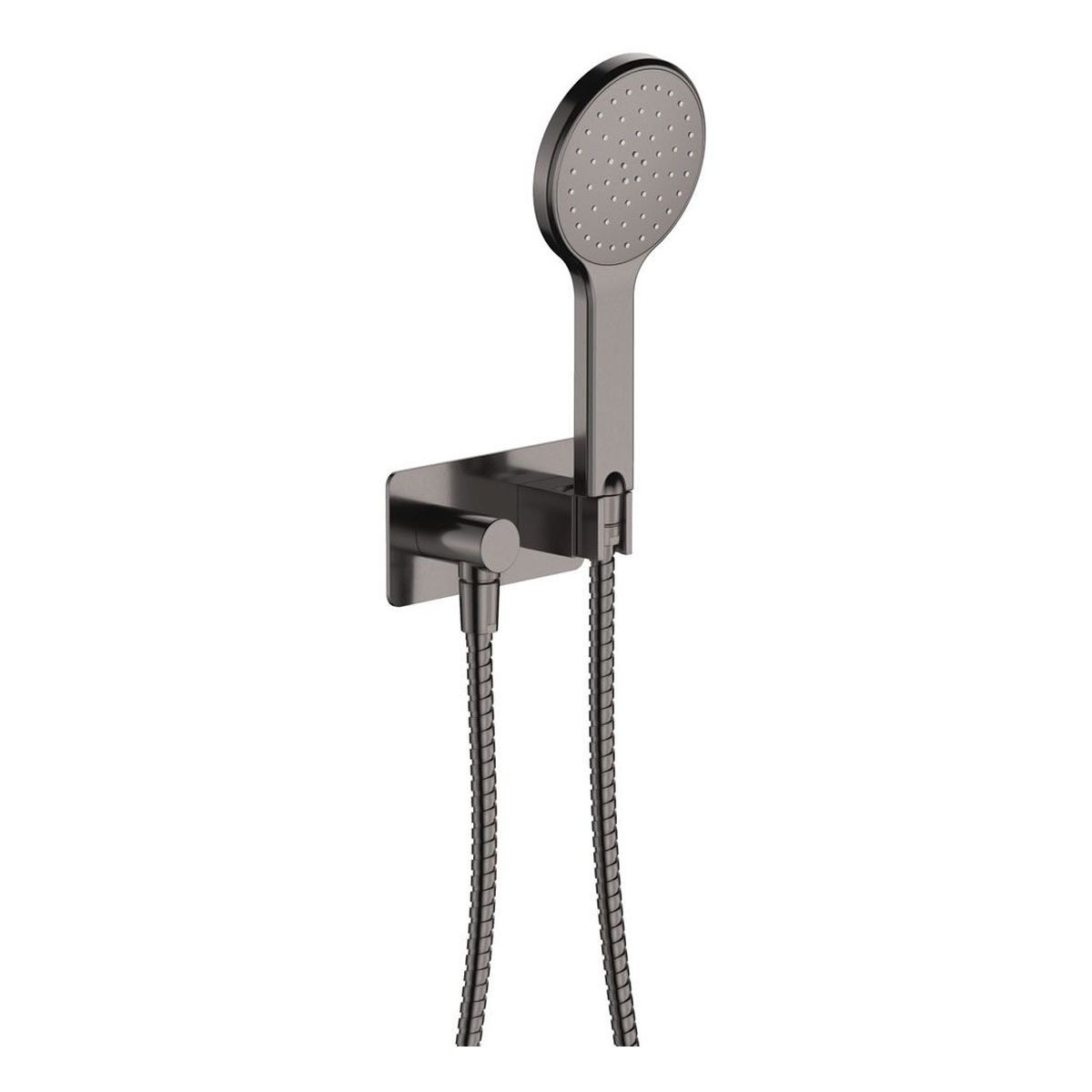 Kaya Hand Shower, Rectangular Plate, Gun Metal