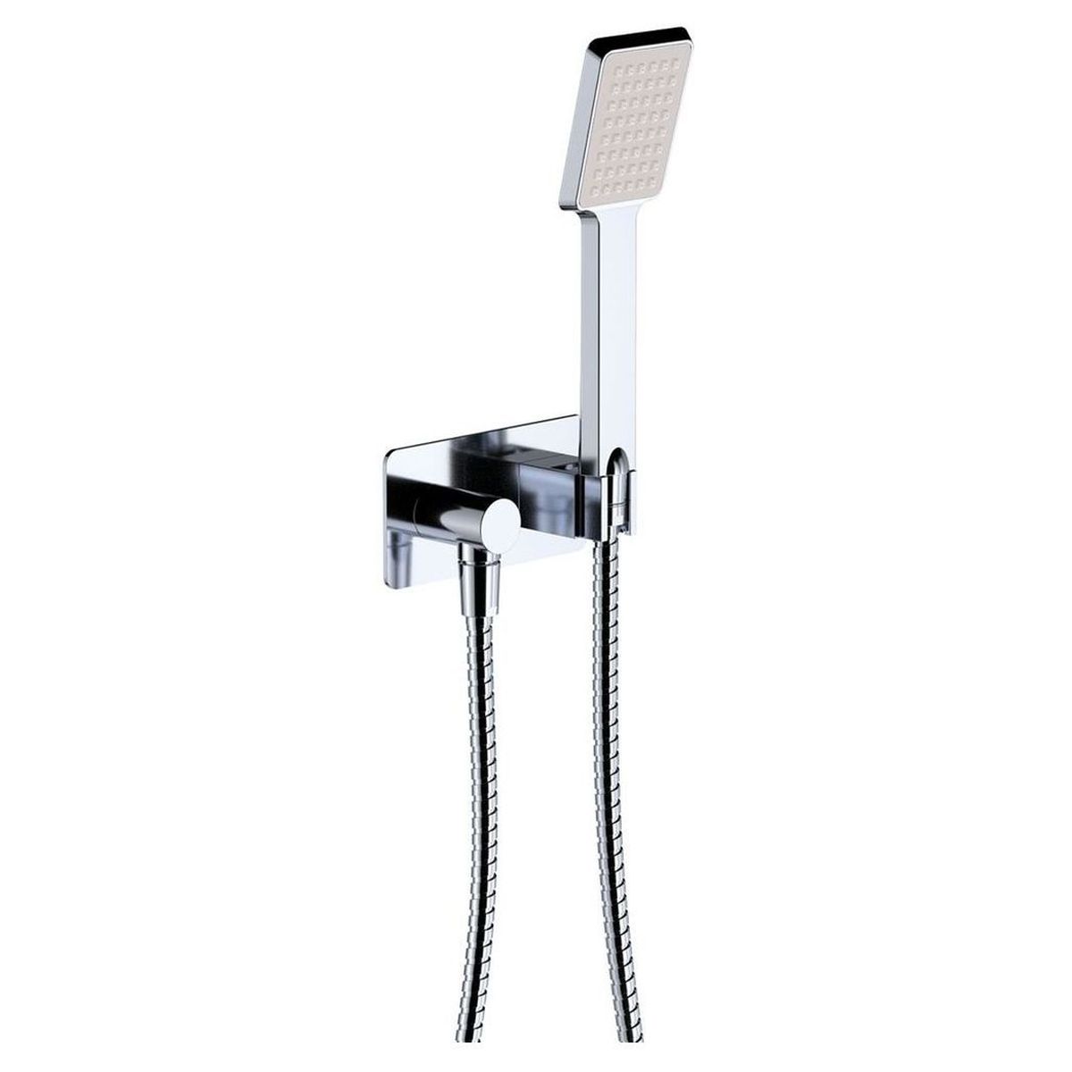 Koko Hand Shower, Soft Square Plate, Chrome