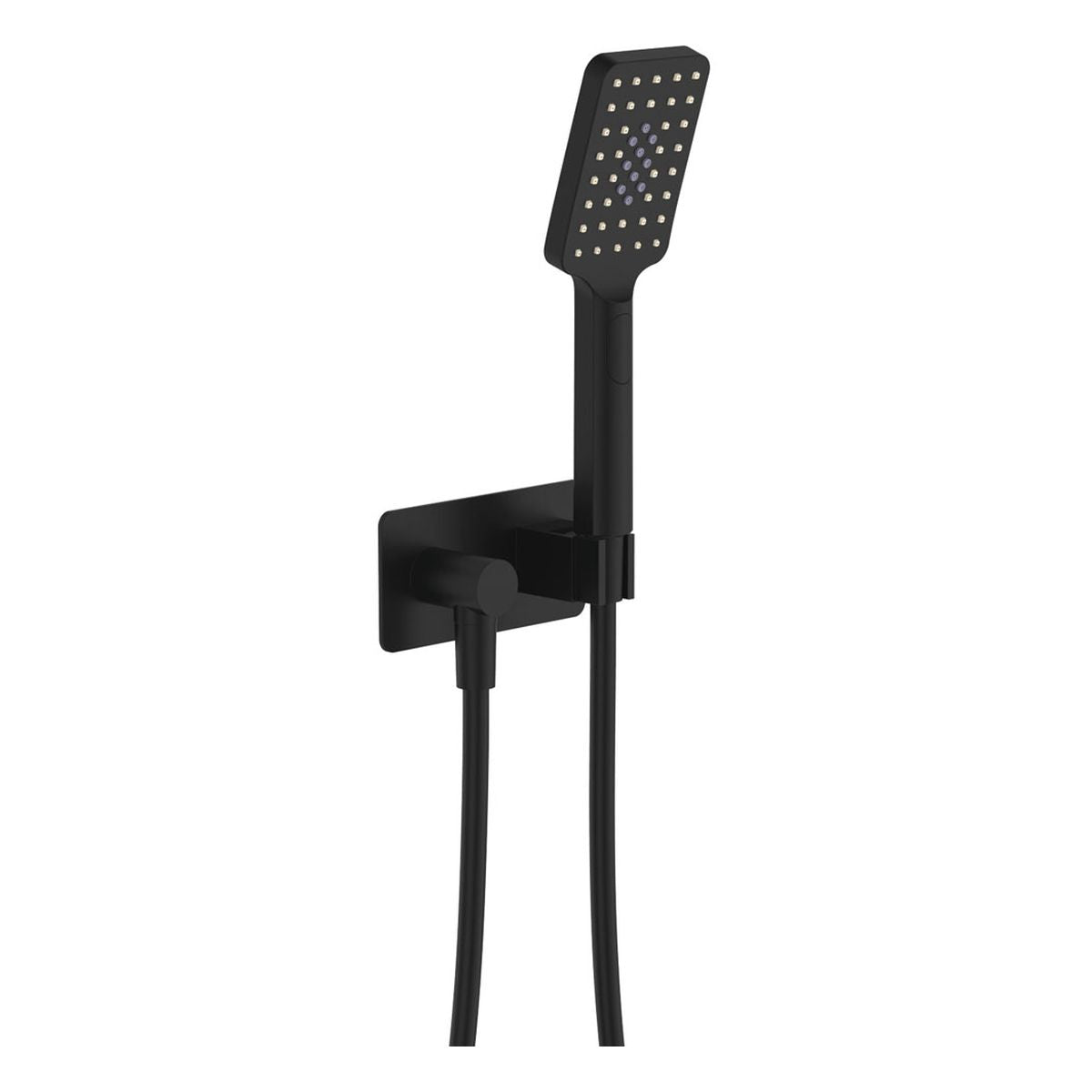 Fienza Tono Hand Shower, Rectangular Plate, Matte Black