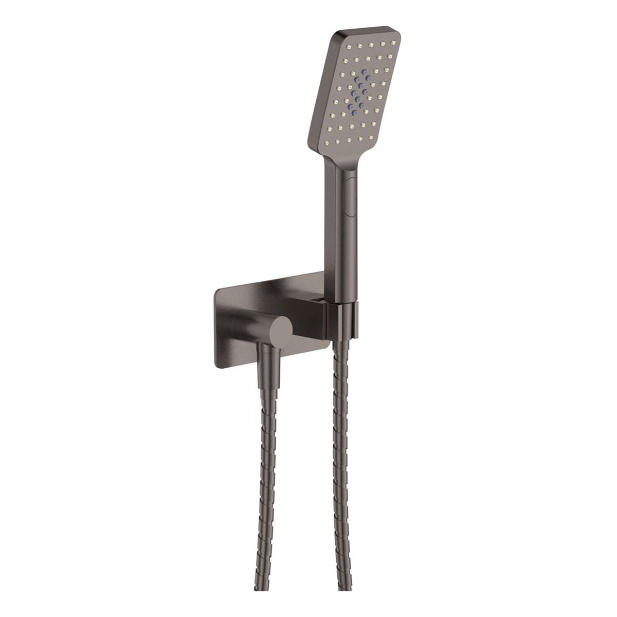 Fienza Tono Hand Shower, Rectangular Plate, Gun Metal