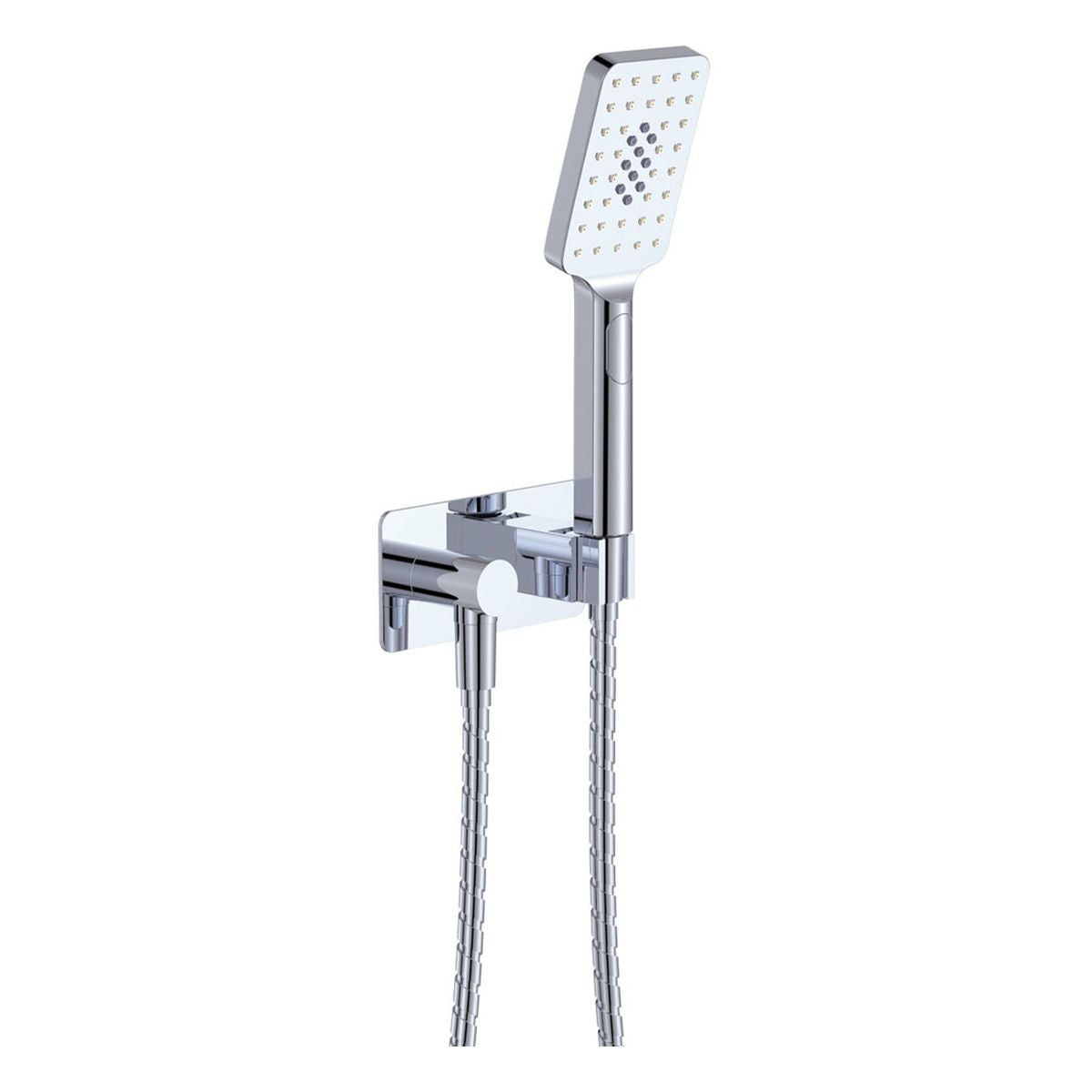 Fienza Tono Hand Shower, Rectangular Plate, Chrome