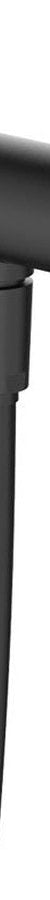 Fienza Universal Hand Shower Bracket & Hose, Round Plate, Matte Black