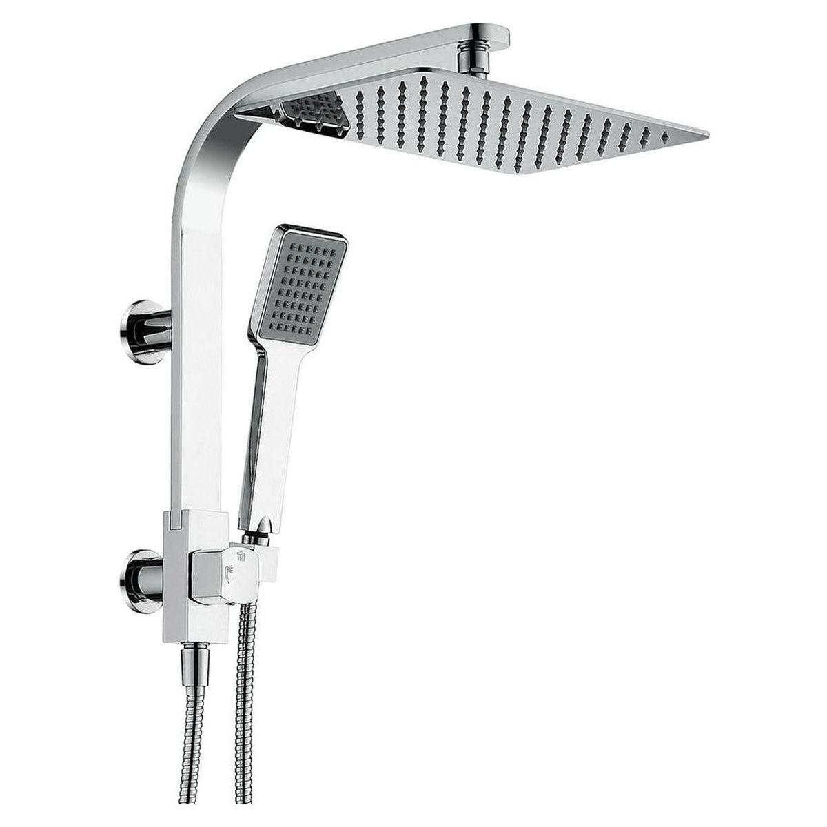 Koko Twin Half-Rail Shower, Chrome