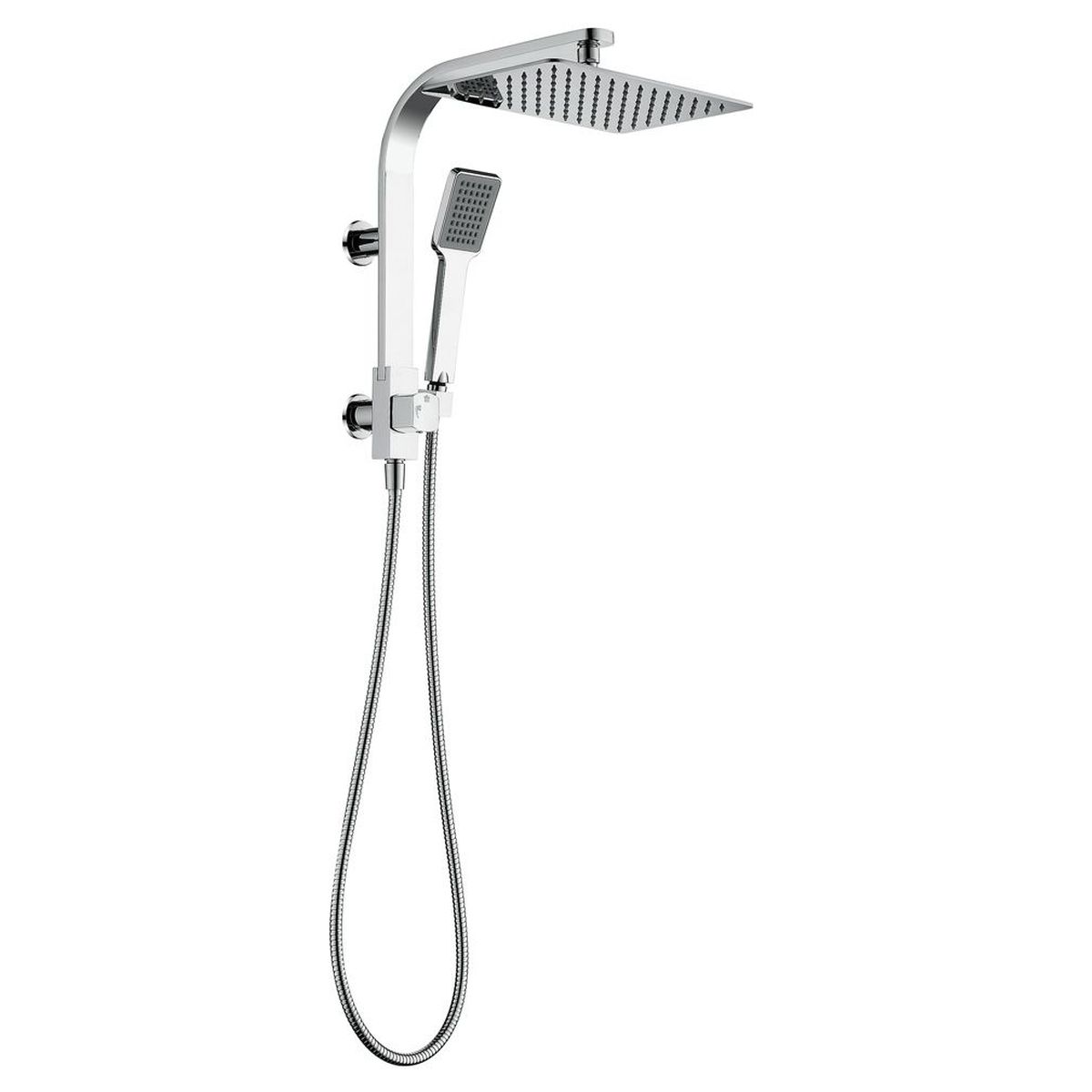Koko Twin Half-Rail Shower, Chrome