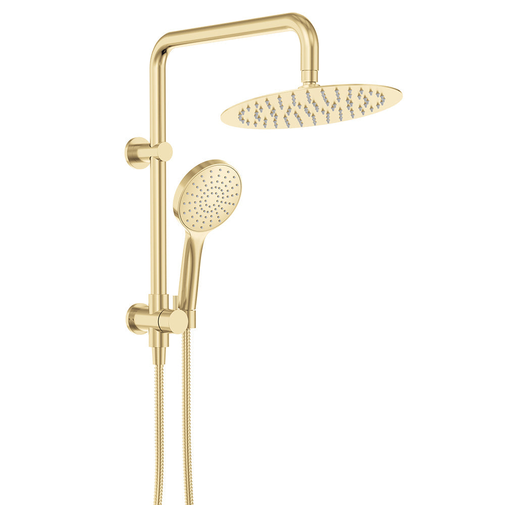 Kaya Twin Half-Rail Shower, Urbran Brass