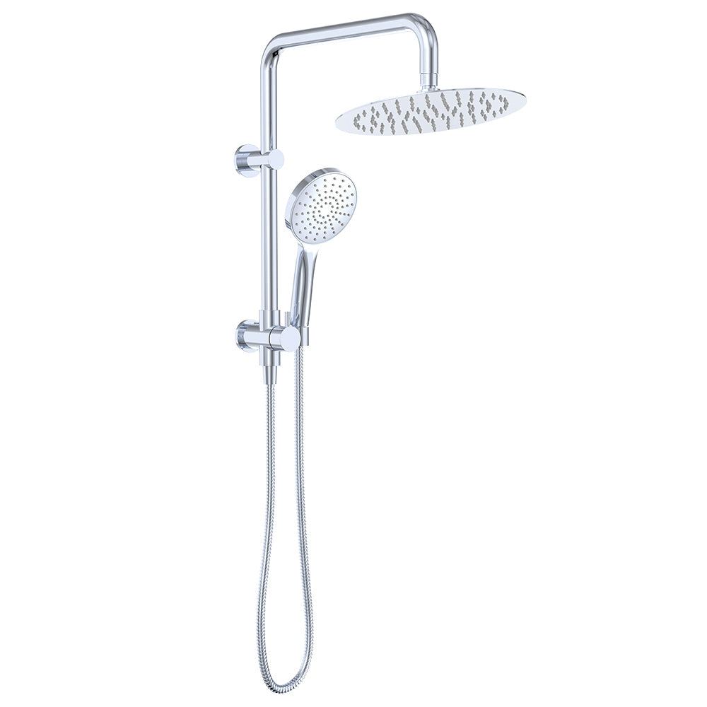 Kaya Twin Half-Rail Shower, Chrome