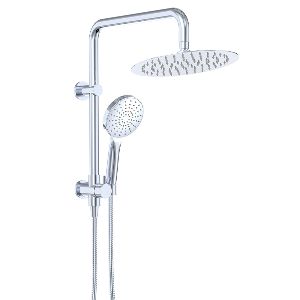 Kaya Twin Half-Rail Shower, Chrome
