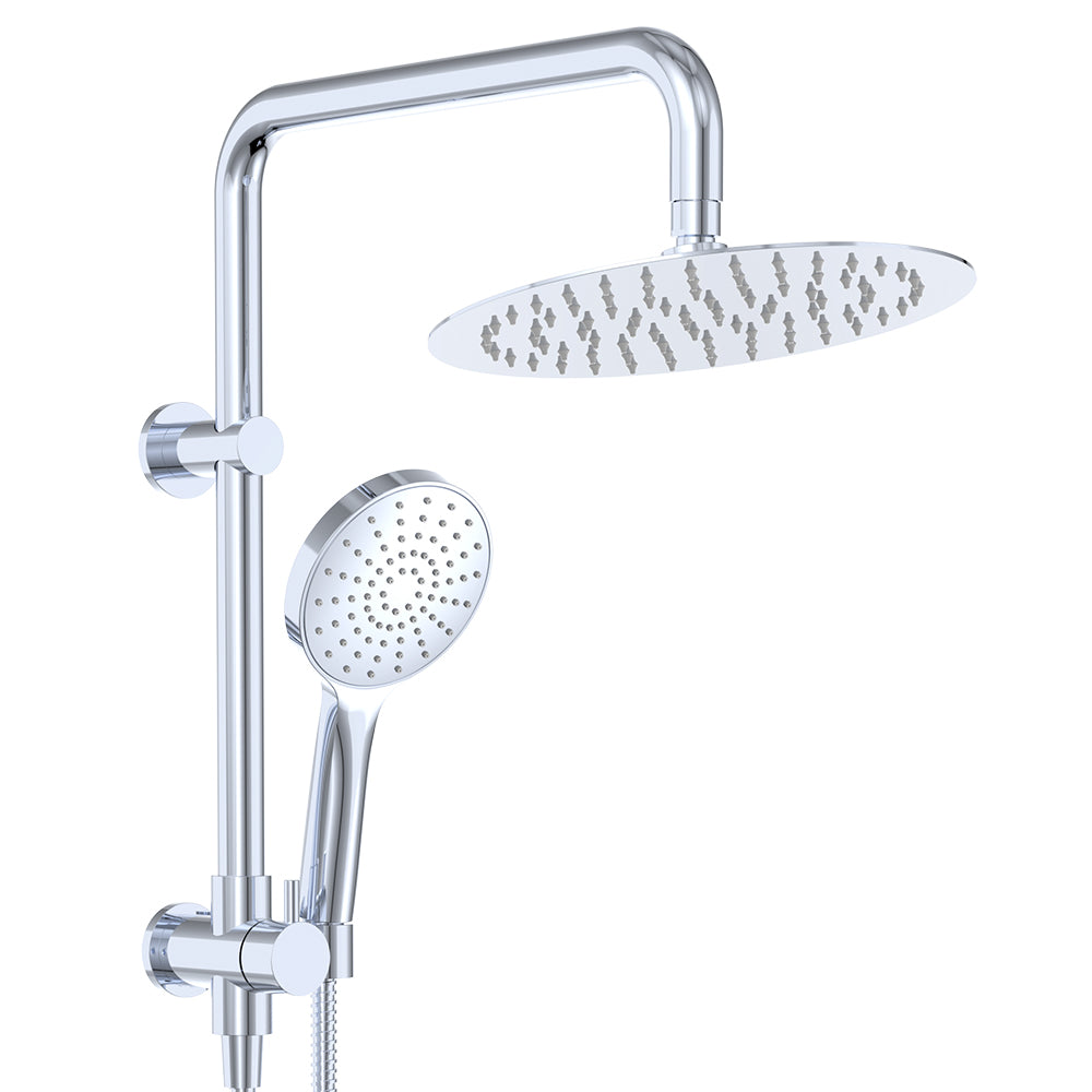 Kaya Twin Half-Rail Shower, Chrome