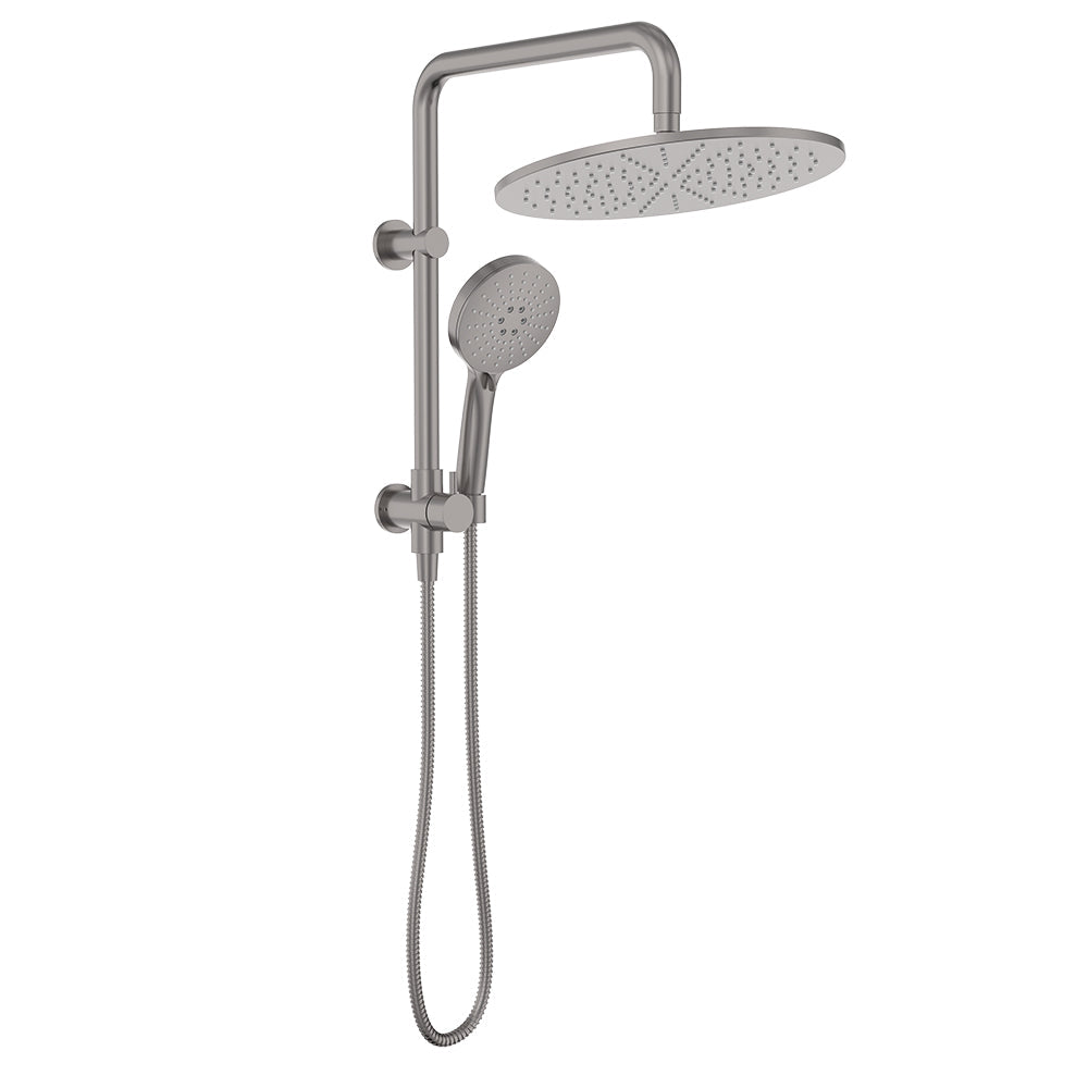 Empire Slim Twin Half-Rail Shower, Gun Metal