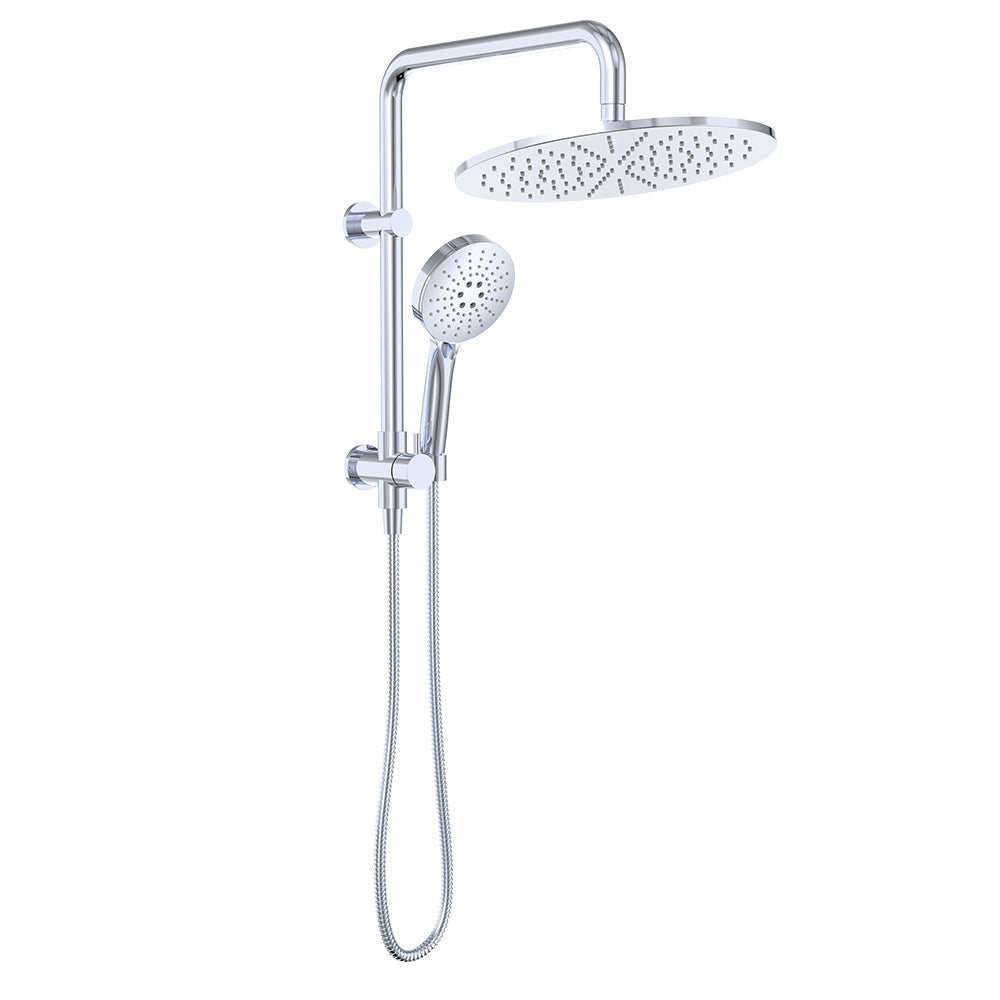 Empire Slim Twin Half-Rail Shower, Chrome