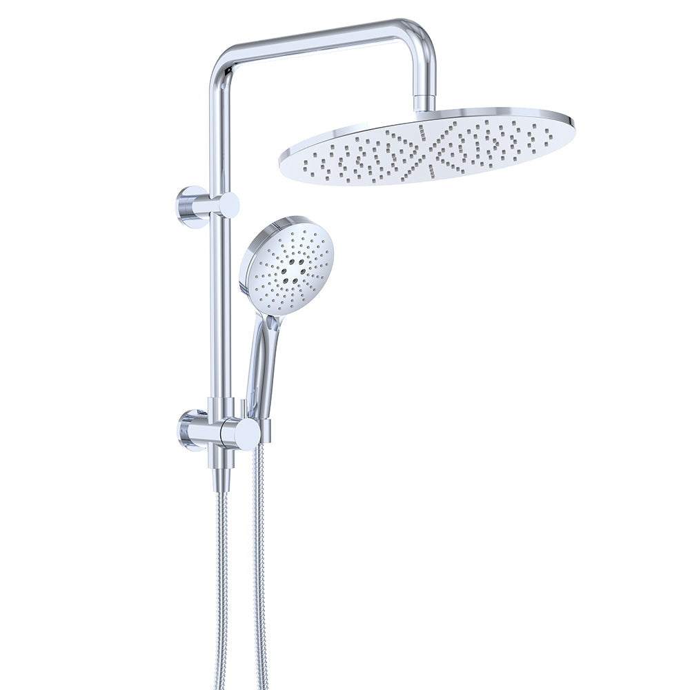 Empire Slim Twin Half-Rail Shower, Chrome