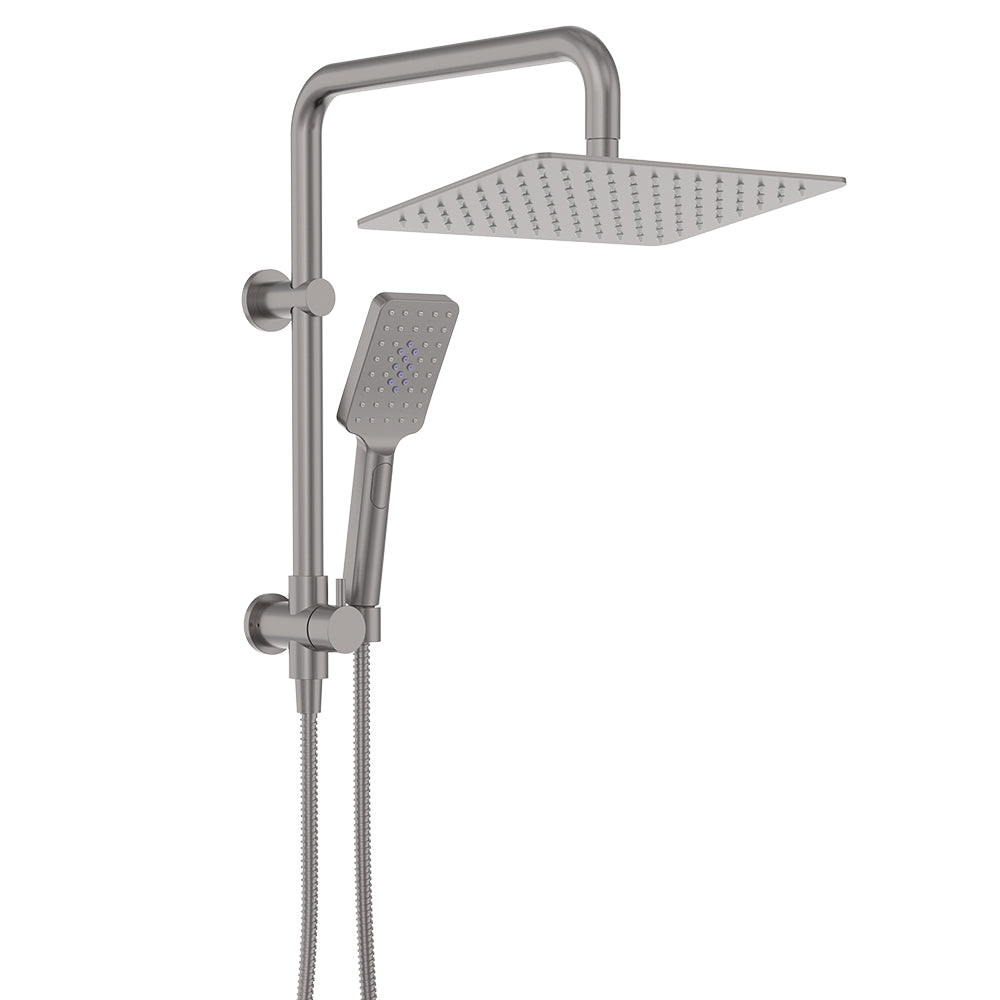 Tono Twin Half-Rail Shower, Gun Metal