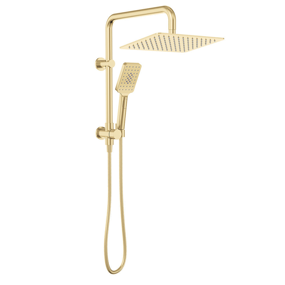 Tono Twin Half-Rail Shower, Urban Brass