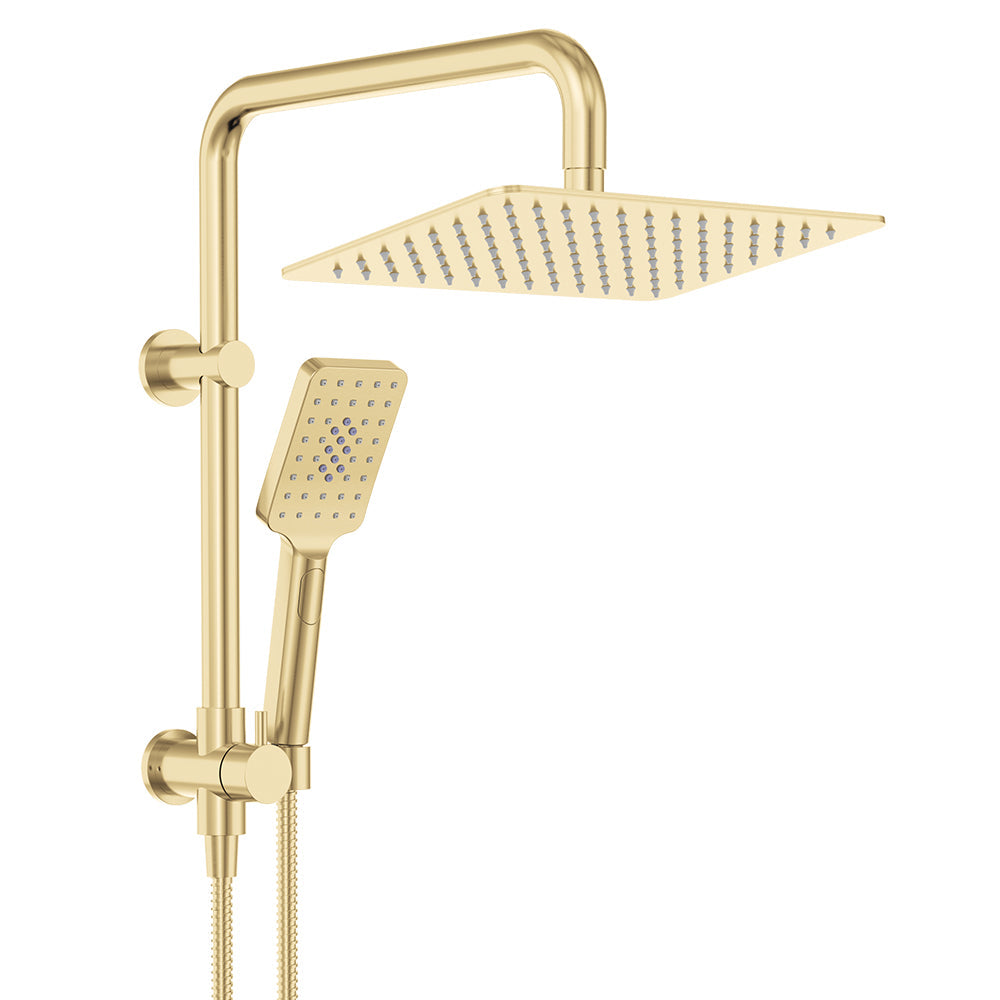 Tono Twin Half-Rail Shower, Urban Brass