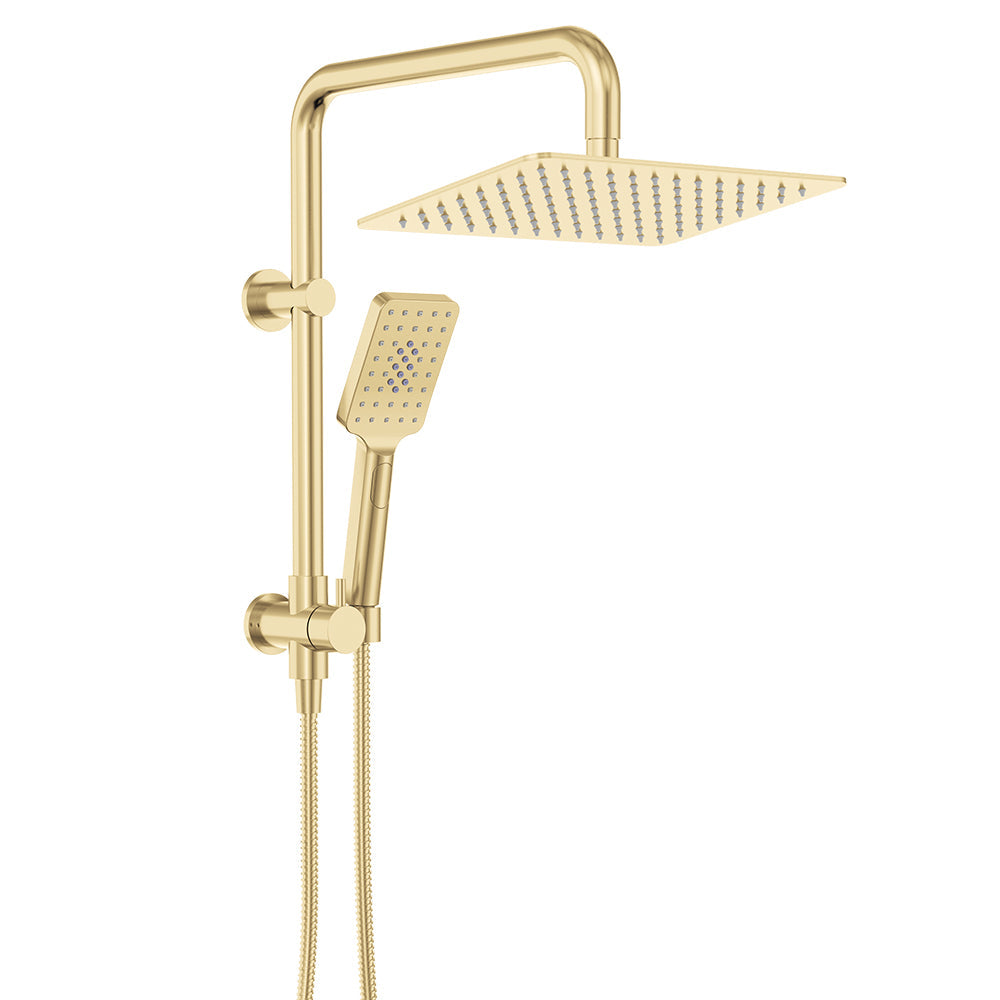 Tono Twin Half-Rail Shower, Urban Brass