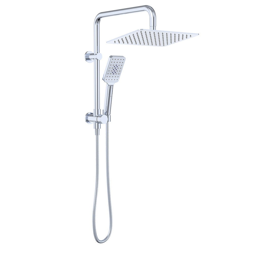 Tono Twin Half-Rail Shower, Chrome