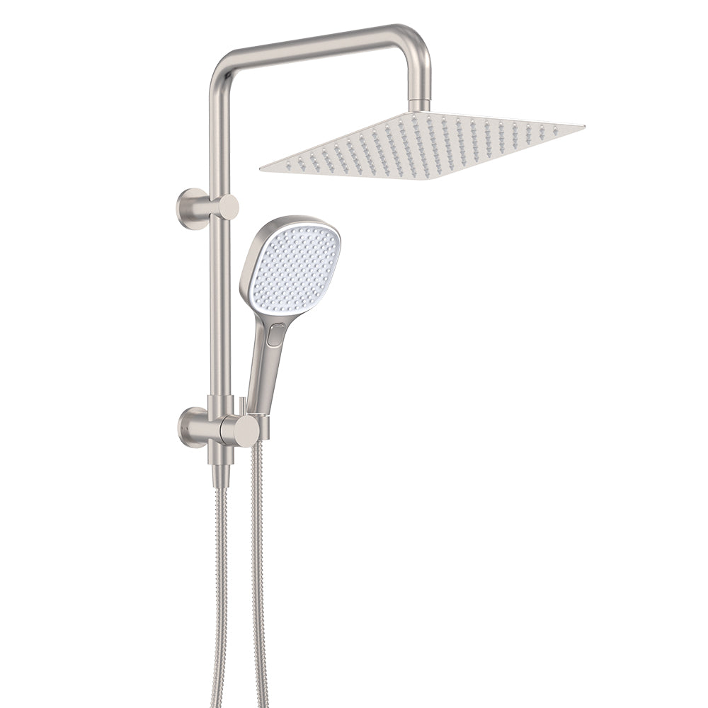 Koko Twin Half-Rail Shower, Brushed Nickel
