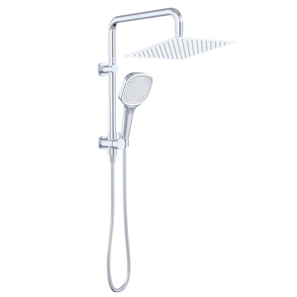 Koko Twin Half-Rail Shower, Chrome