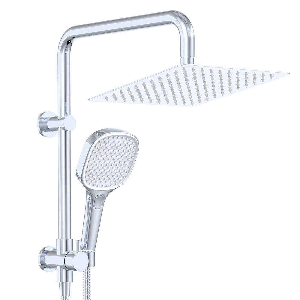 Koko Twin Half-Rail Shower, Chrome