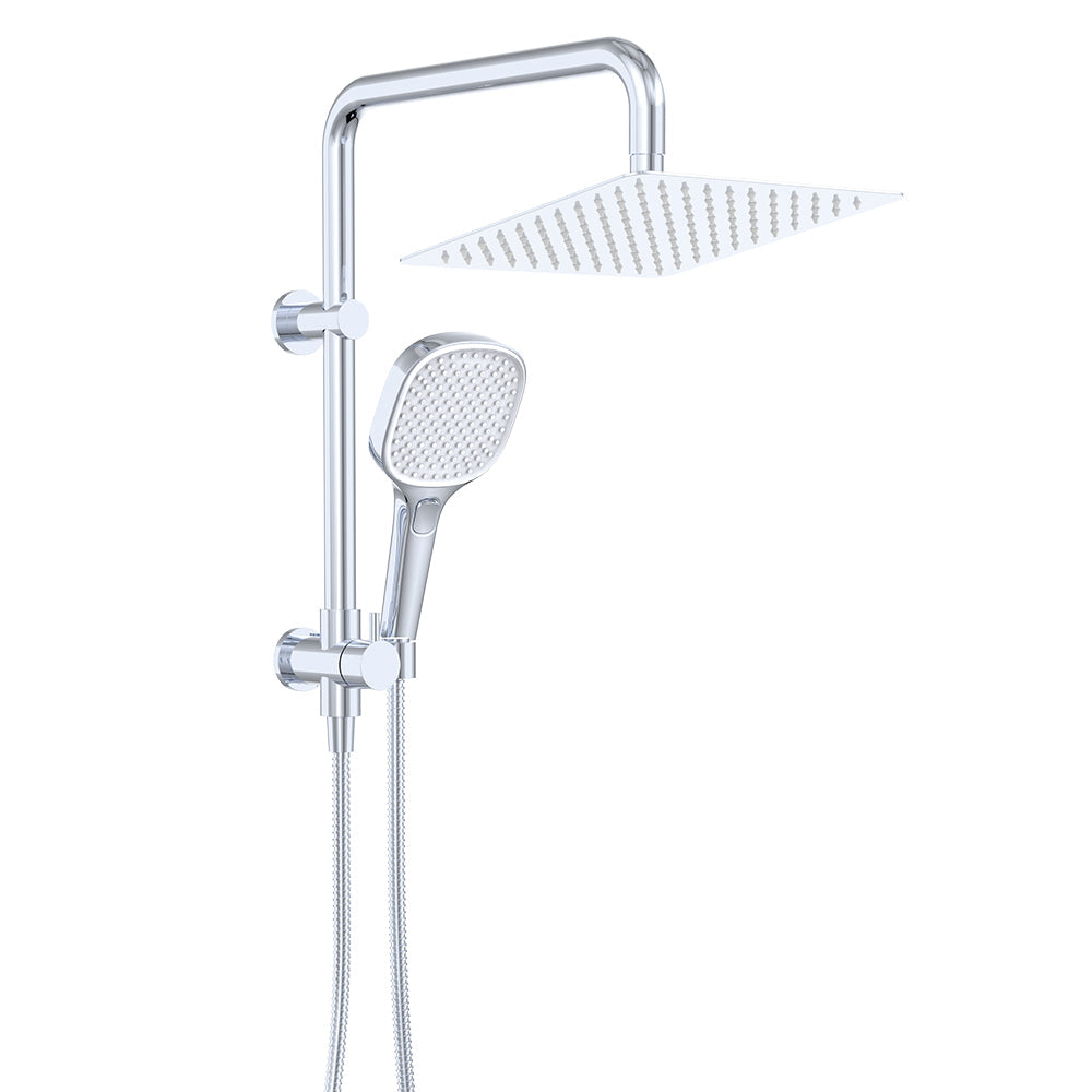 Koko Twin Half-Rail Shower, Chrome