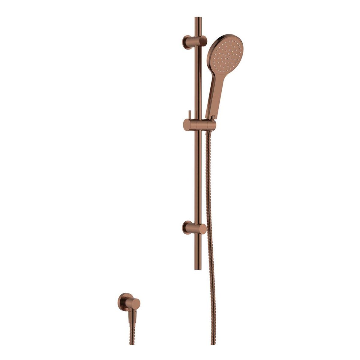 Kaya Rail Shower, Brushed Copper