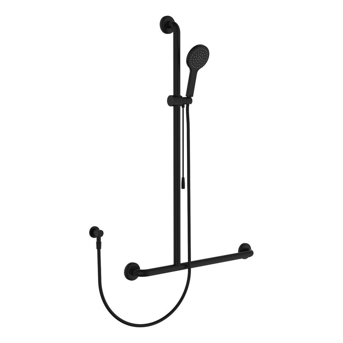 Fienza Hustle Care Inverted T Rail Shower with Push/Pull Slider, Left-Hand