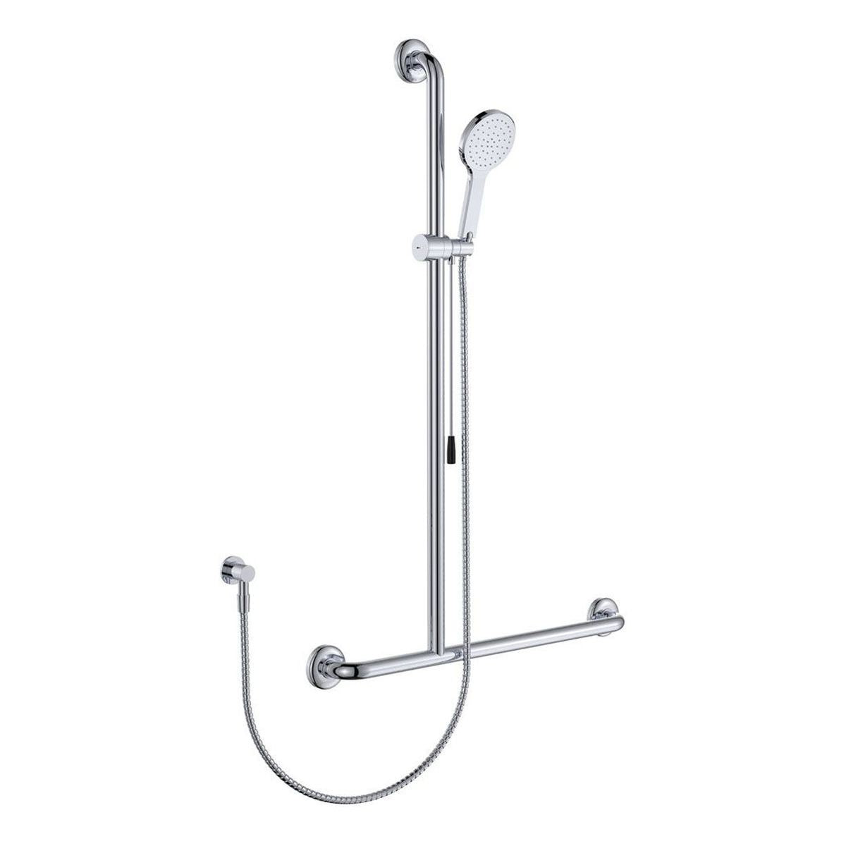 Fienza Luciana Care Inverted T Rail Shower with Push/Pull Slider, Left-Hand