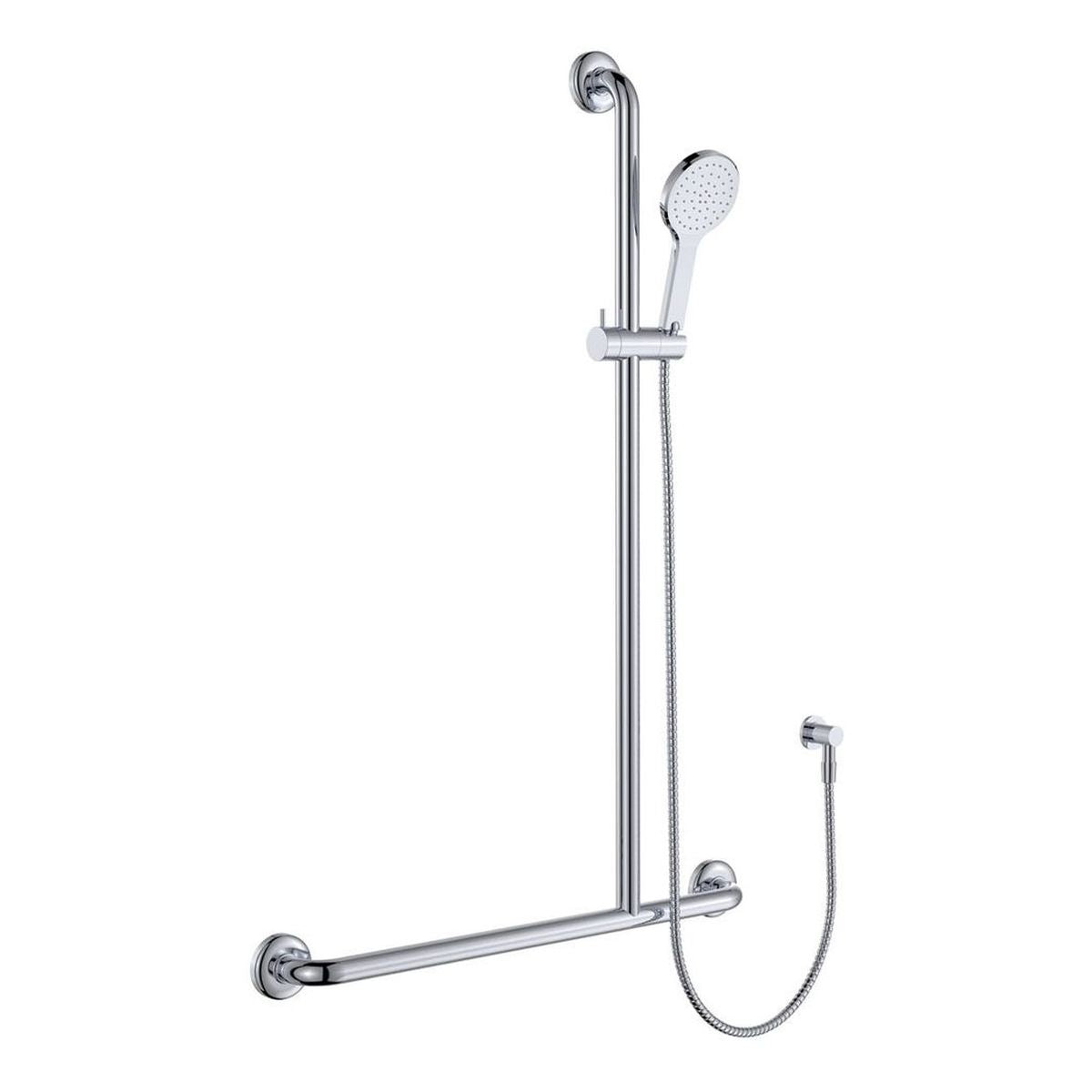 Fienza Luciana Care Inverted T Rail Shower, Right-Hand