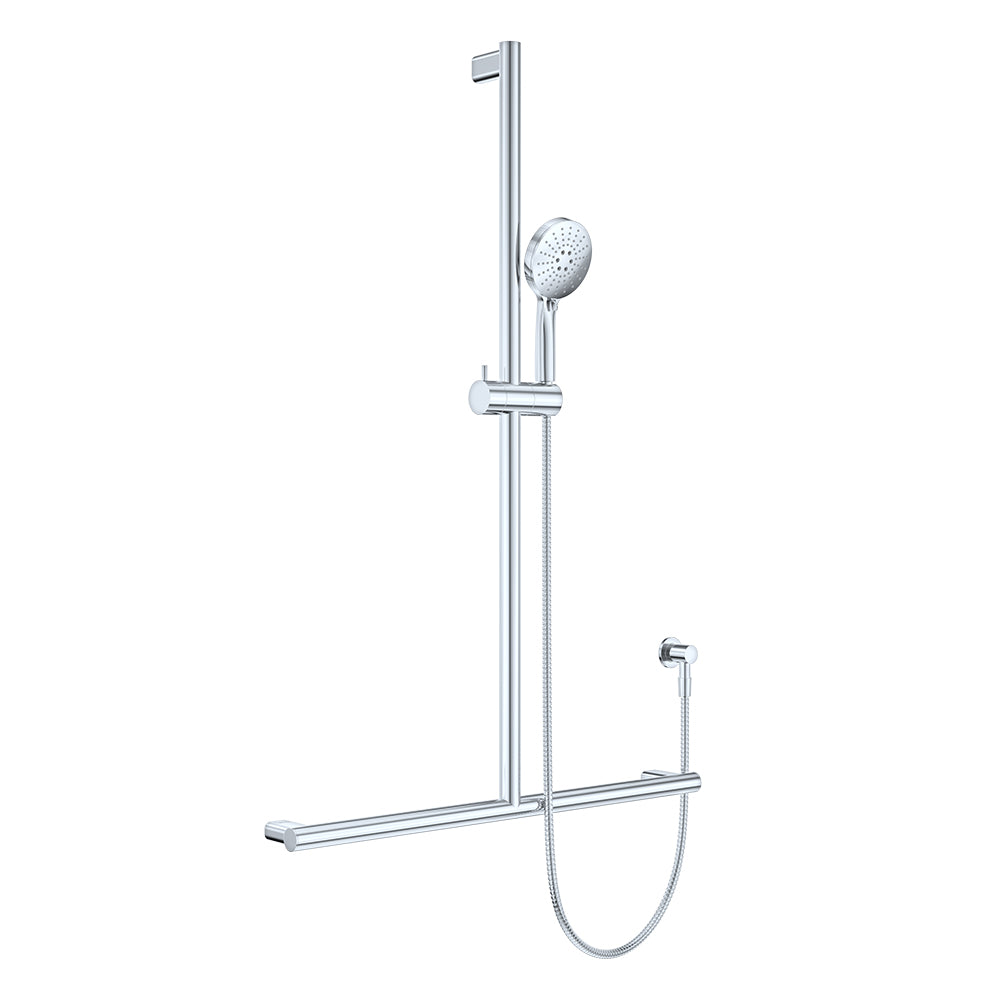 Fienza Care Inverted T Rail Shower, Chrome