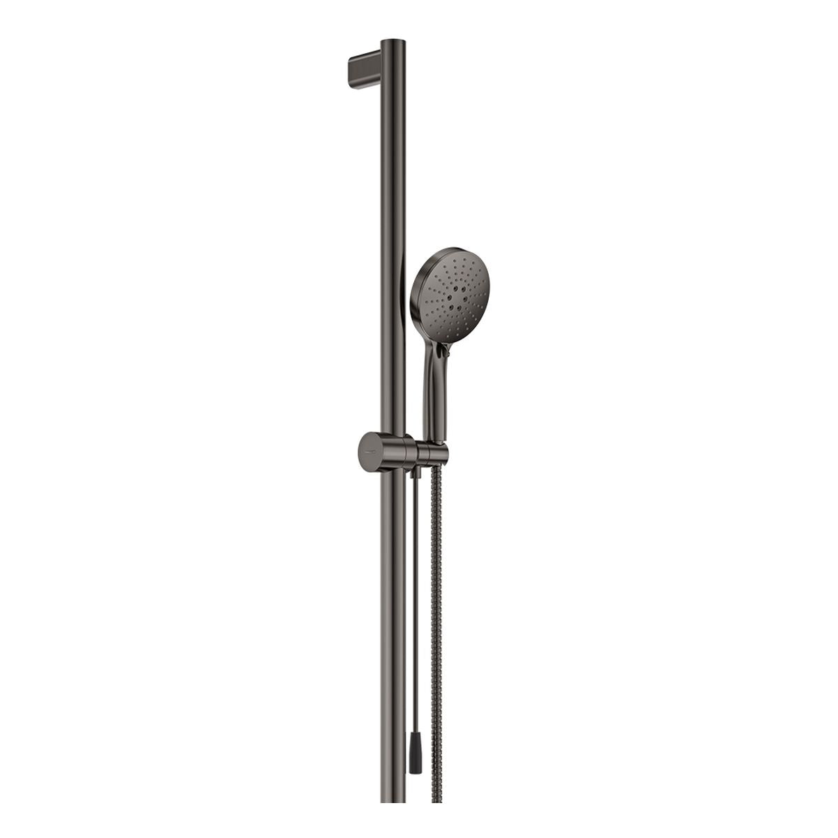 Fienza Care Inverted T Rail Shower with Push/Pull Slider, Gun Metal