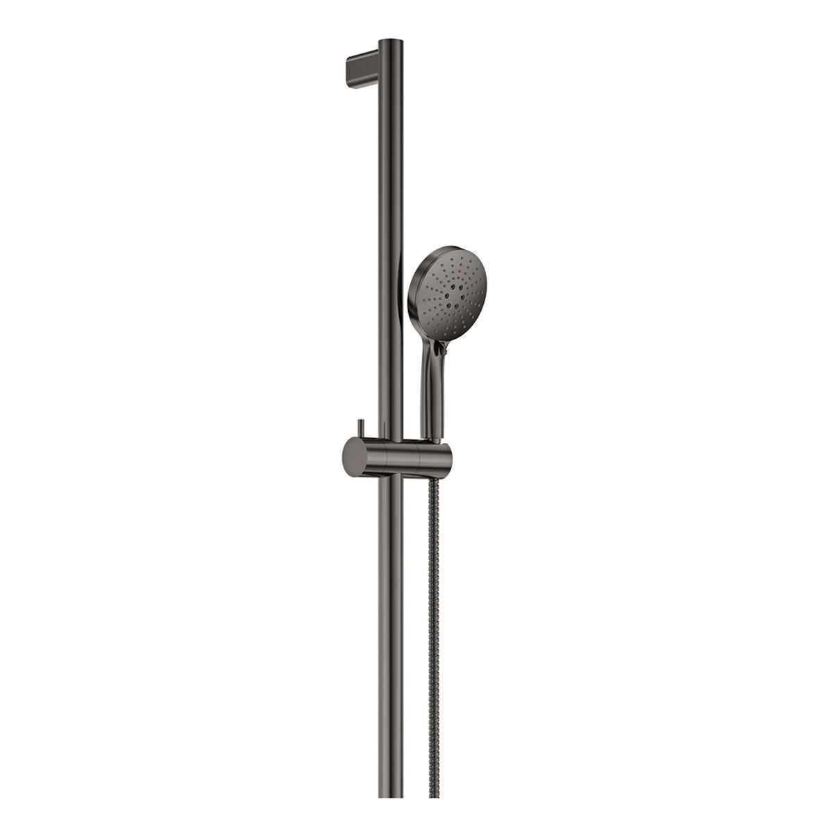 Fienza Care Inverted T Rail Shower, Gun Metal