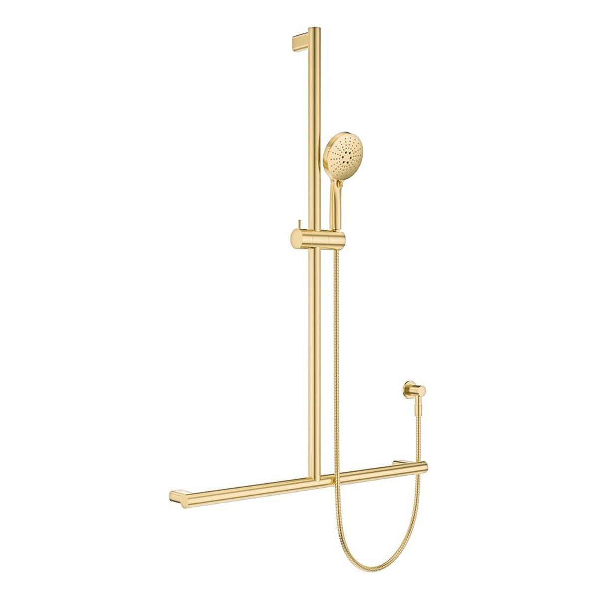 Fienza Care Inverted T Rail Shower, Urban Brass