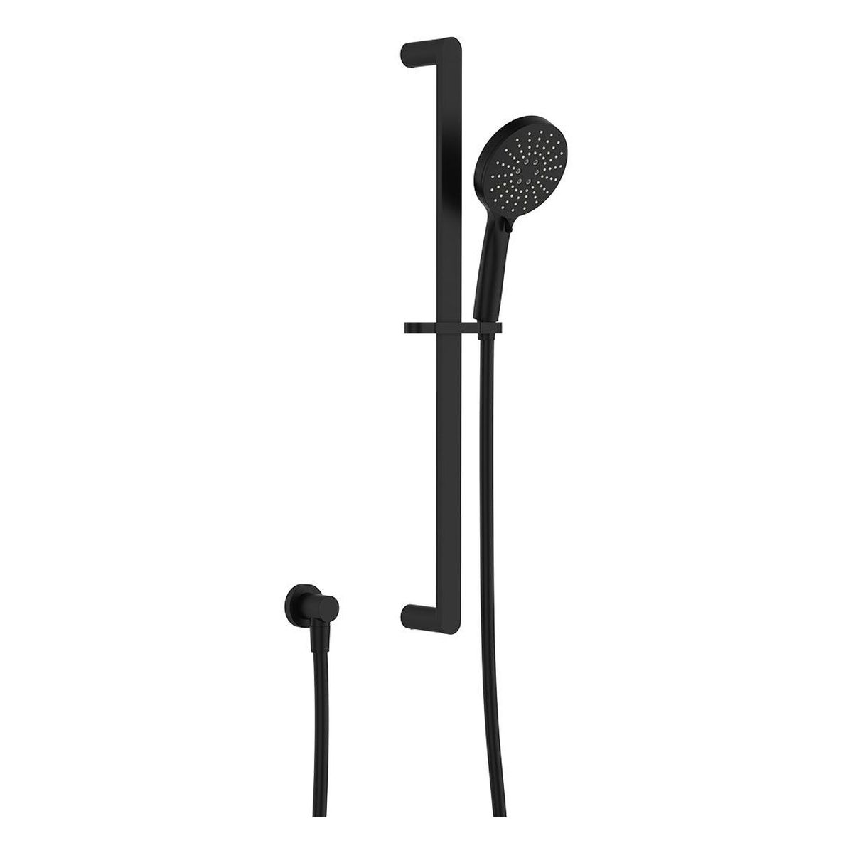 Empire Slim Rail Shower, Matte Black