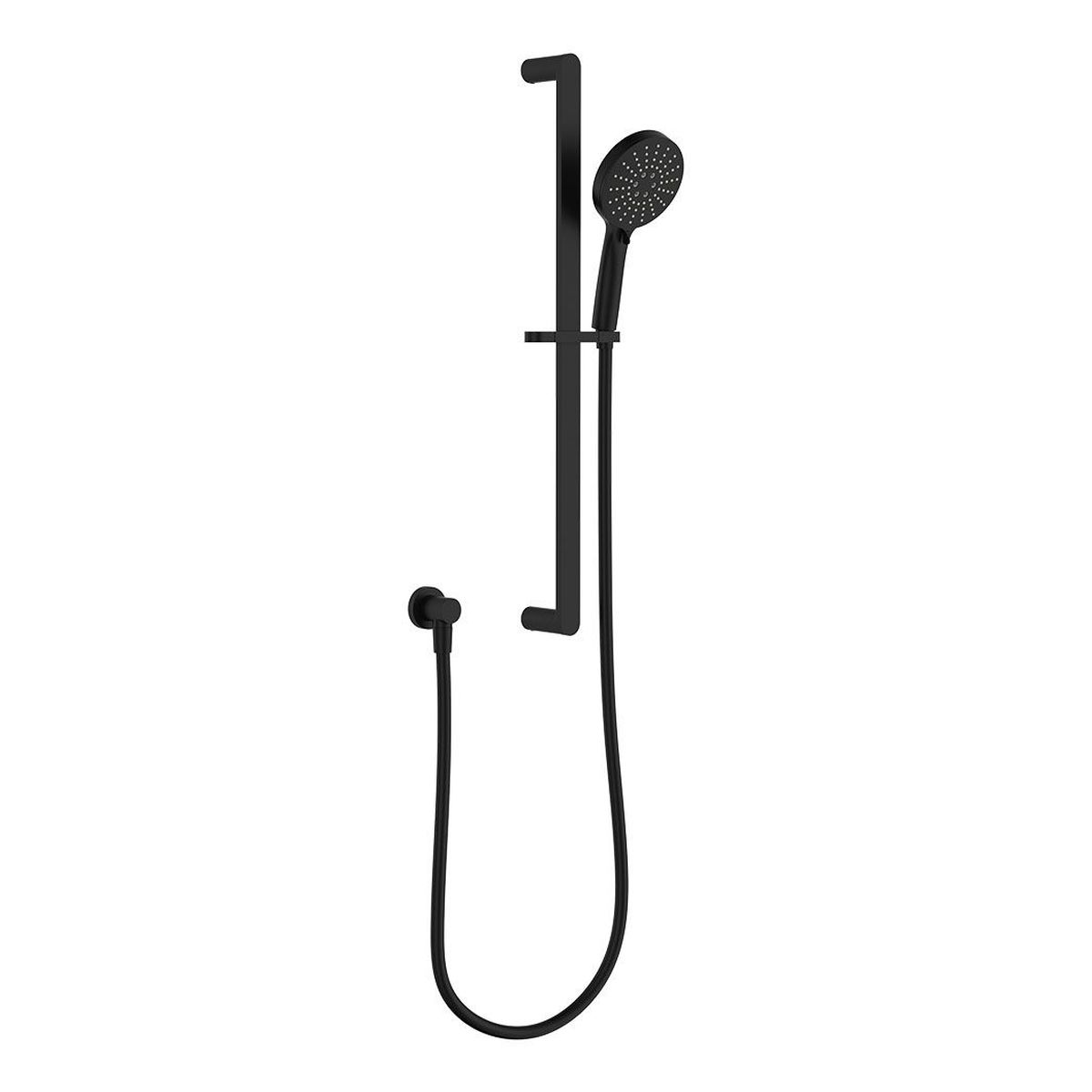 Empire Slim Rail Shower, Matte Black