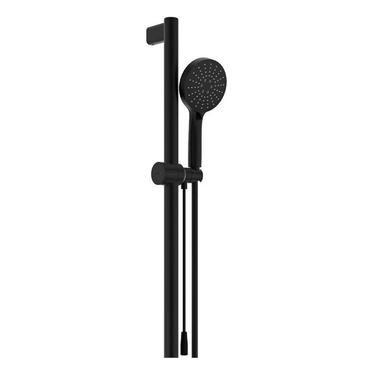 Fienza Care Rail Shower with Push/Pull Slider, Matte Black