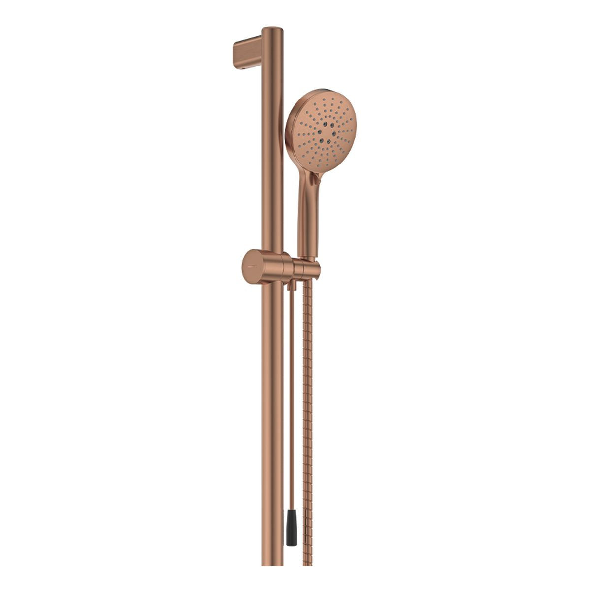 Fienza Care Rail Shower with Push/Pull Slider, Brushed Copper
