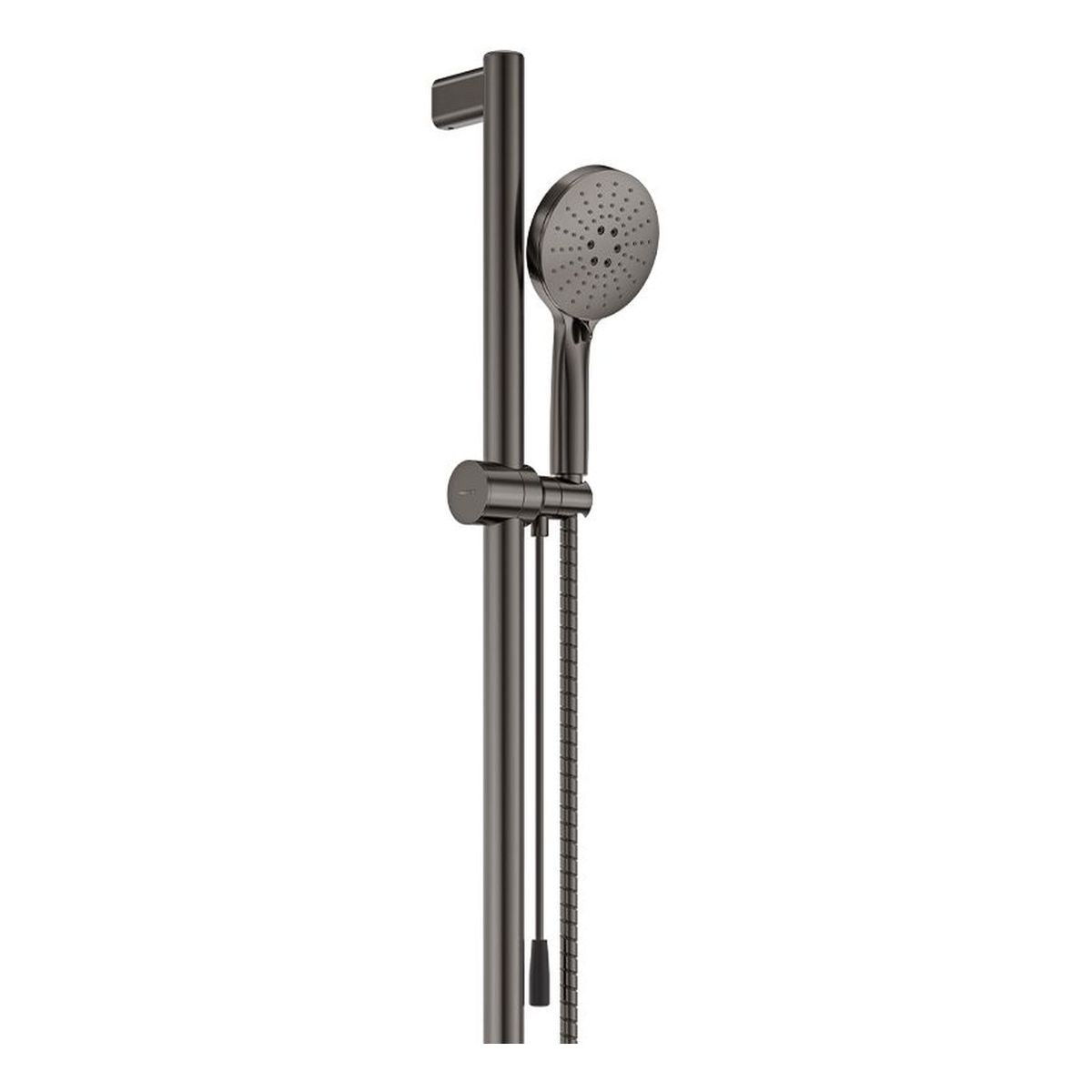 Fienza Care Rail Shower with Push/Pull Slider, Gun Metal