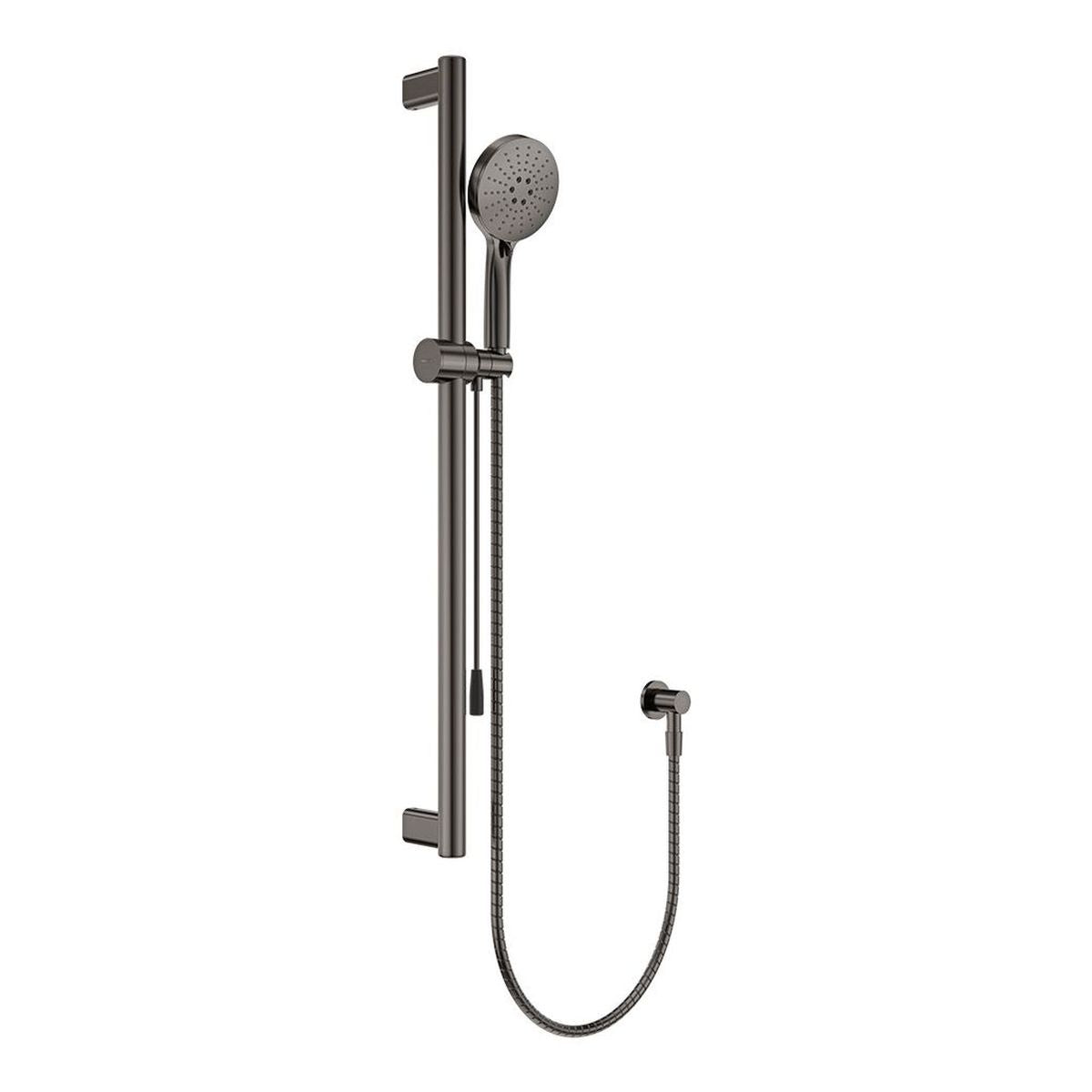 Fienza Care Rail Shower with Push/Pull Slider, Gun Metal