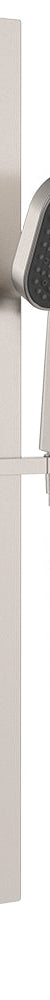 Fienza Kuro Rail Shower Soft Square Head , Brushed Nickel