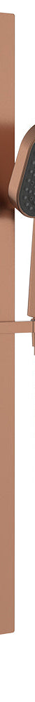 Fienza Kuro Rail Shower Soft Square Head , Brushed Copper
