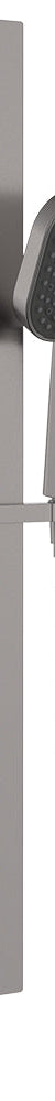 Fienza Kuro Rail Shower Soft Square Head , Gun Metal