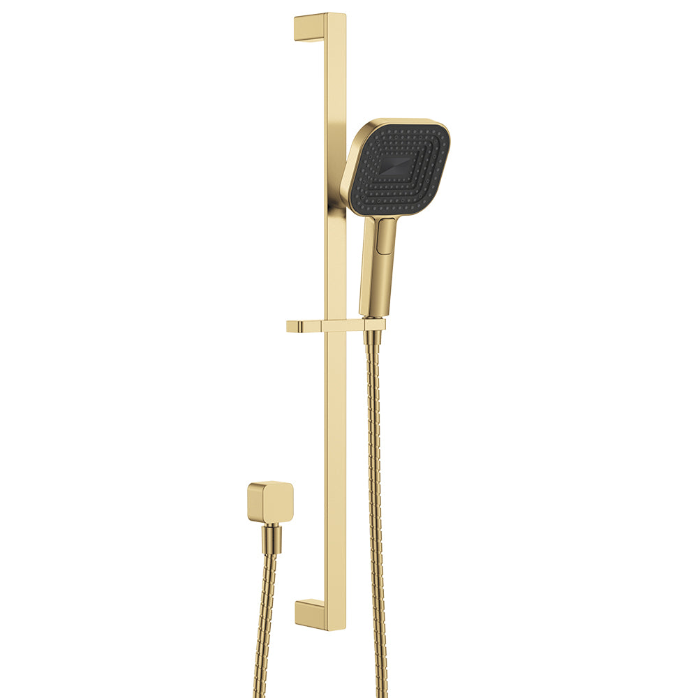 Fienza Kuro Rail Shower Soft Square Head , Urban Brass