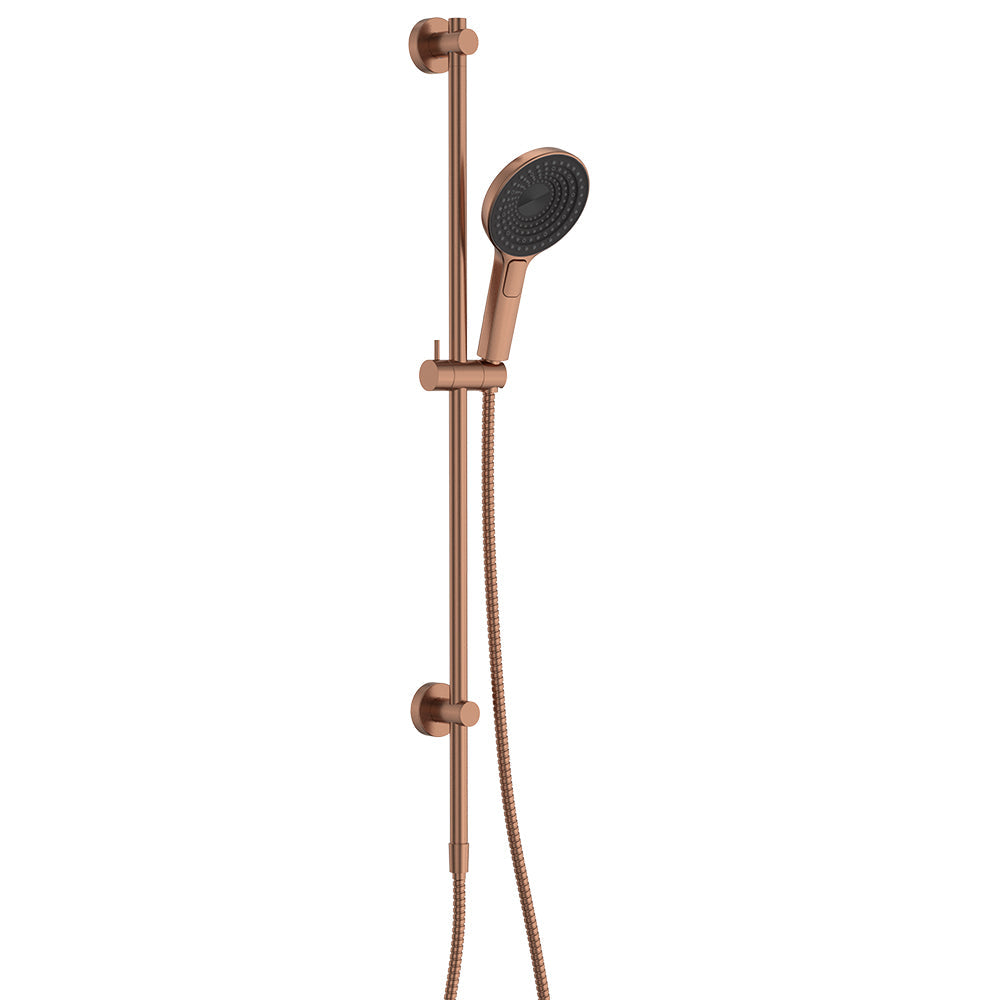 Fienza Kuro Rail Shower Round, Brushed Copper