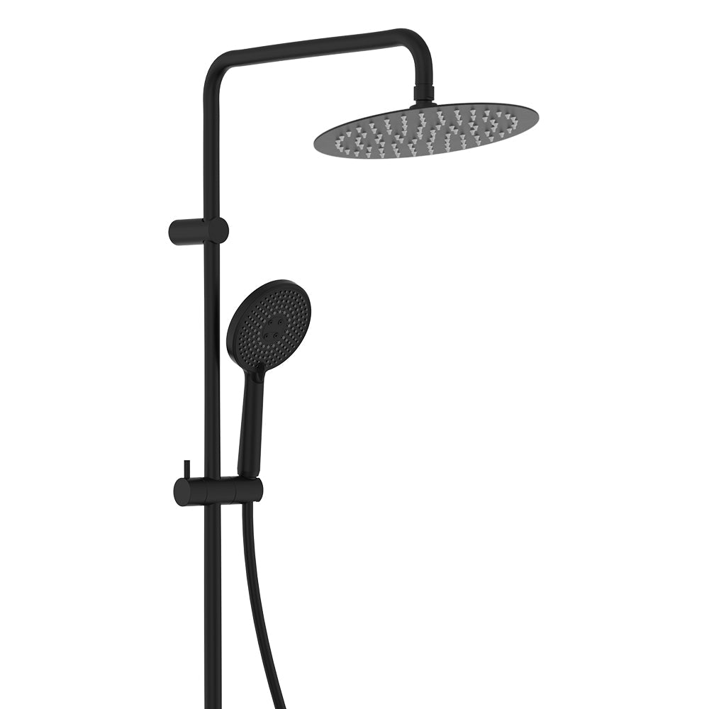 Kaya Retrofit Twin Shower, Matte Black