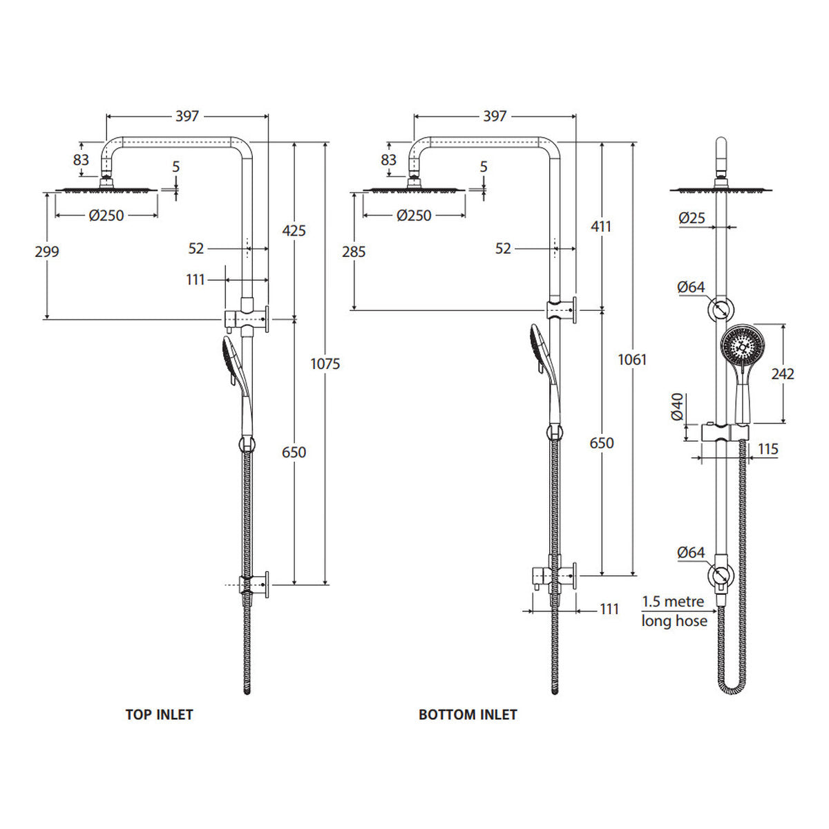 Fienza Stella Multifunction Twin Shower