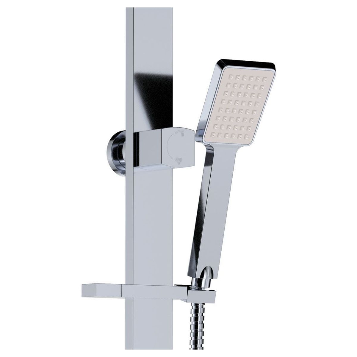 Koko Deluxe Twin Shower, Chrome
