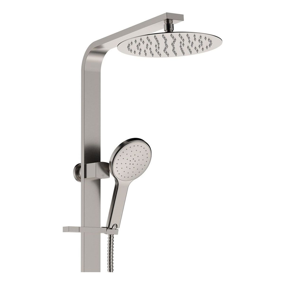 Kaya Deluxe Twin Shower, Brushed Nickel