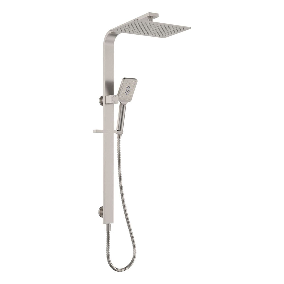 Fienza Tono Deluxe Twin Shower, Brushed Nickel